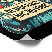 Poster Democracy Has No Kings 4th Of July Statue Of Liber (Coin)