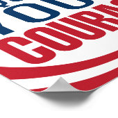 Poster Democracy Requires Courage | Flag | (Coin)