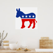 Poster Democrat Donkey (Cuisine)