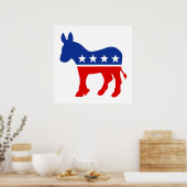 Poster Democrat Donkey (Cuisine)