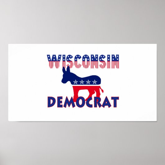 Poster Démocrate du Wisconsin (Devant)