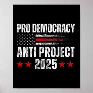 Poster Démocratie Anti Project 2025 Stop Project 2025 Ant