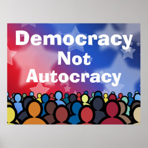 Poster Démocratie et non-autocratie
