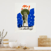 Poster Démocratie .. un défi WPA (Cuisine)