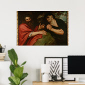 Poster Demócrito y Heráclito (Bureau à domicile)
