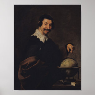 Poster Democritus ou The Man with a Globe