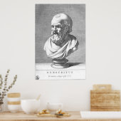 Poster Democritus / Philosophe grec / (Cuisine)
