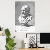 Poster Democritus / Philosophe grec / (Bureau à domicile)