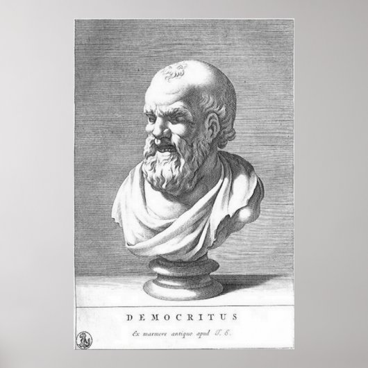 Poster Democritus / Philosophe grec / (Devant)