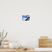 Poster Demoiselle dans le ciel bleu (Cuisine)