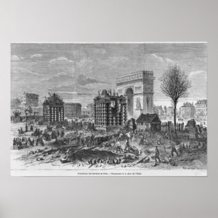 Poster Démolition des barrières de Paris