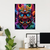 Poster Demon japonais (Bureau à domicile)