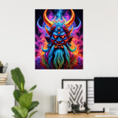 Poster Demon japonais (Bureau à domicile)