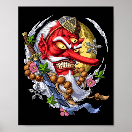 Poster Demon japonais Tengu (Devant)