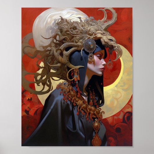 Poster Demon Queen Imaginaire Art (Devant)