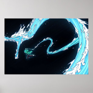 Poster Démon Slayer Tanjiro Respiration d'eau
