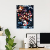 Poster Demon Slayer the Movie Infinity Train (Bureau à domicile)
