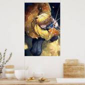 Poster Demon Slayer Zenitsu Agatsuma 1 (Cuisine)