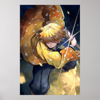Poster Demon Slayer Zenitsu Agatsuma 1