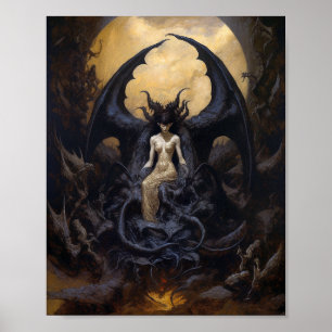Poster Démoness Imaginaire foncé Goth Art gothique