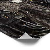 Poster Démoniste sorcière hantée maison imaginaire art so (Coin)