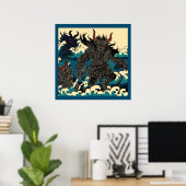 Poster Démons Imaginaires - coupe de bois 1 (Bureau à domicile)