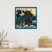 Poster Démons Imaginaires - coupe de bois 1 (Cuisine)