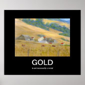 Poster Démotivant Or (Devant)