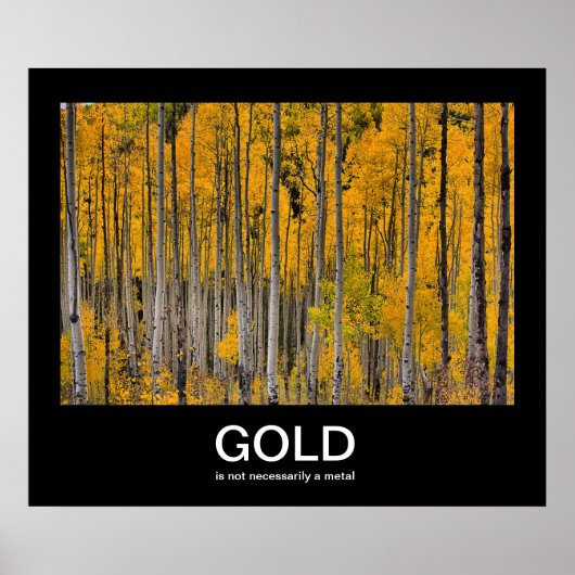 Poster Démotivant Or (Devant)