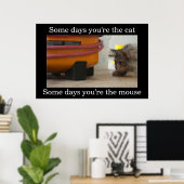 Poster démotivant pour chat et souris (Bureau à domicile)