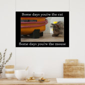 Poster démotivant pour chat et souris (Cuisine)