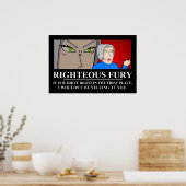 Poster Démotivateur de fureur juste (Cuisine)