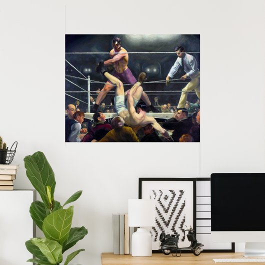 Poster Dempsey et Firpo | George Bellows | (Bureau à domicile)