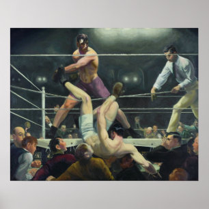 Poster Dempsey et Firpo, George Bellows