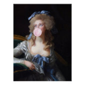 Poster Demure with Pink Bubble Gum (Devant)