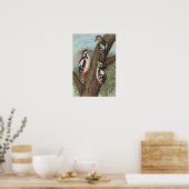 Poster Dendrocopus major par Johann Friedrich Naumann (Cuisine)