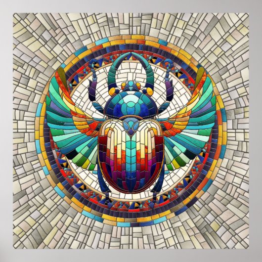 Poster Dendroctone du scarab égyptien - Art mosaïque (Devant)
