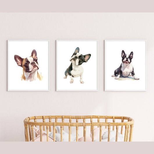Poster d'Enfants Dog Wall Art, Boston Terrier Post