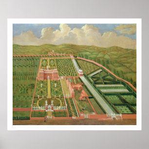 Poster Denham Place, Buckinghamshire, c.1695 (huile sur c