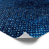 Poster Denim a porté texture tissu pour arrière - plan. J (Coin)