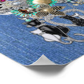 Poster Denim avec dentelle de crème et bijoux costume (Coin)