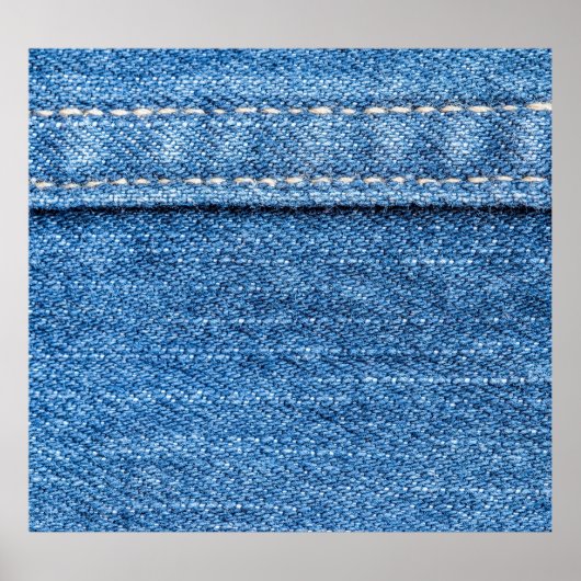 Poster Dénim Bleu : Jeans Classique Texture. (Devant)