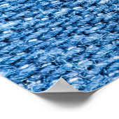 Poster Dénim Bleu : Jeans Classique Texture. (Coin)