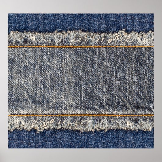 Poster Denim Blue Jeans : Décontracté Double Patch (Devant)