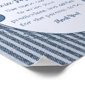 Poster Denim Coquette Bow Blue Jean Advice for Baby (Coin)