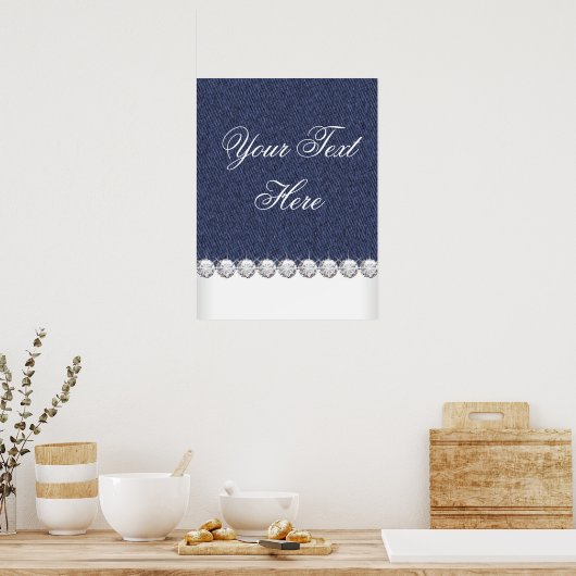 Poster Denim et diamants (Cuisine)