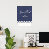 Poster Denim et diamants (Bureau à domicile)