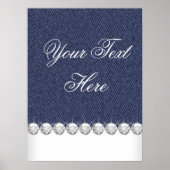 Poster Denim et diamants (Devant)