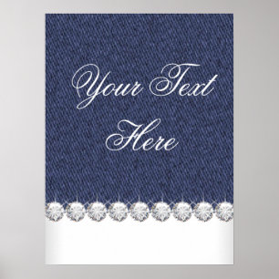 Poster Denim et diamants
