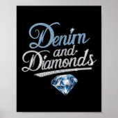 Poster Denim Et Diamonds Mode tendance (Devant)